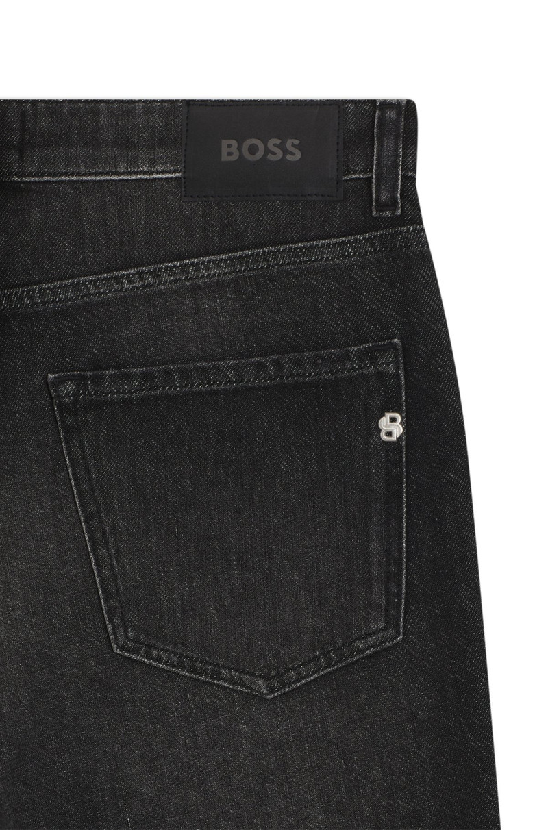 MAINE REGULAR-FIT JEANS IN BLACK MECHANICAL-STRETCH DENIM 6