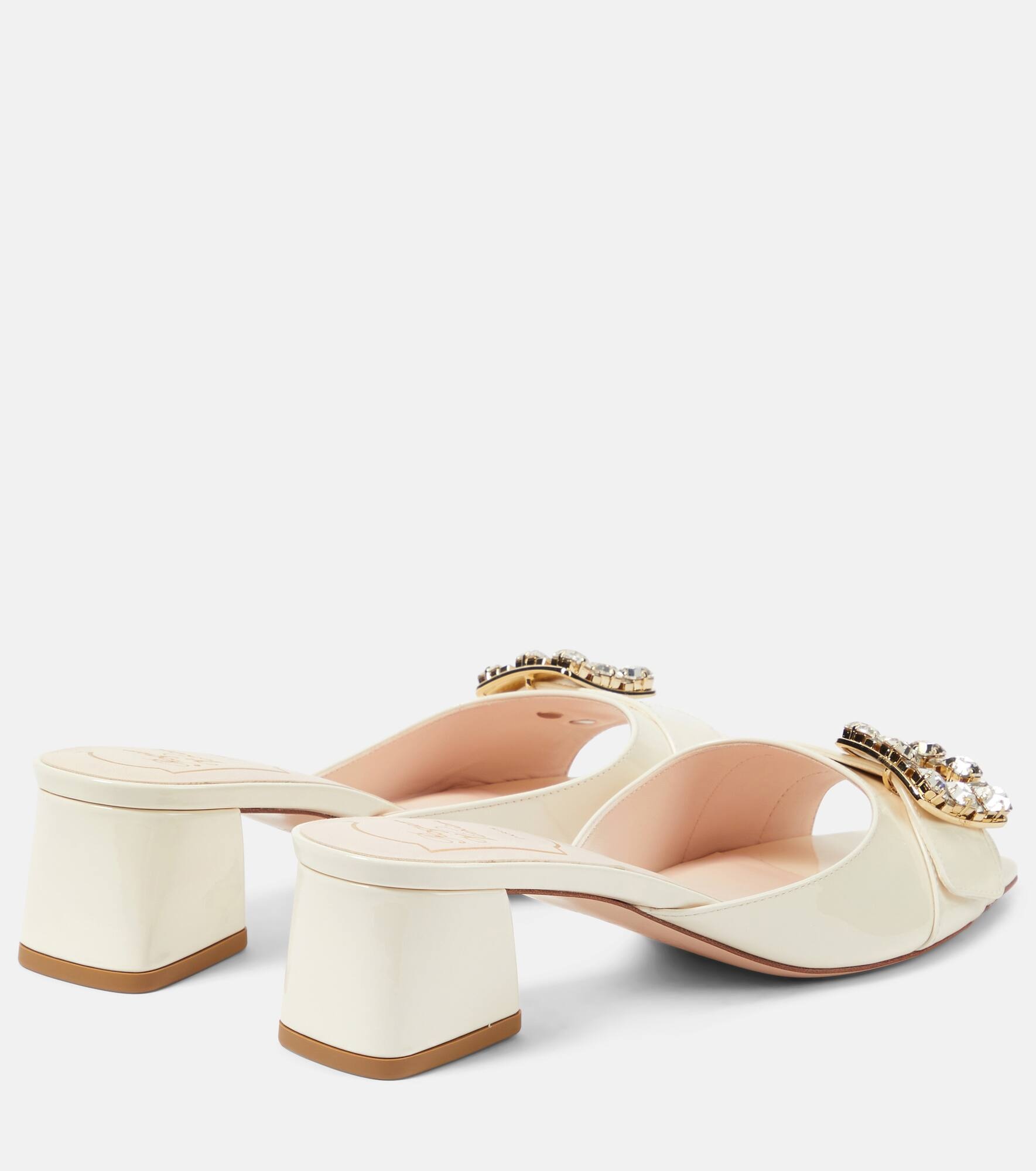 BikiViv embellished patent leather mules - 3