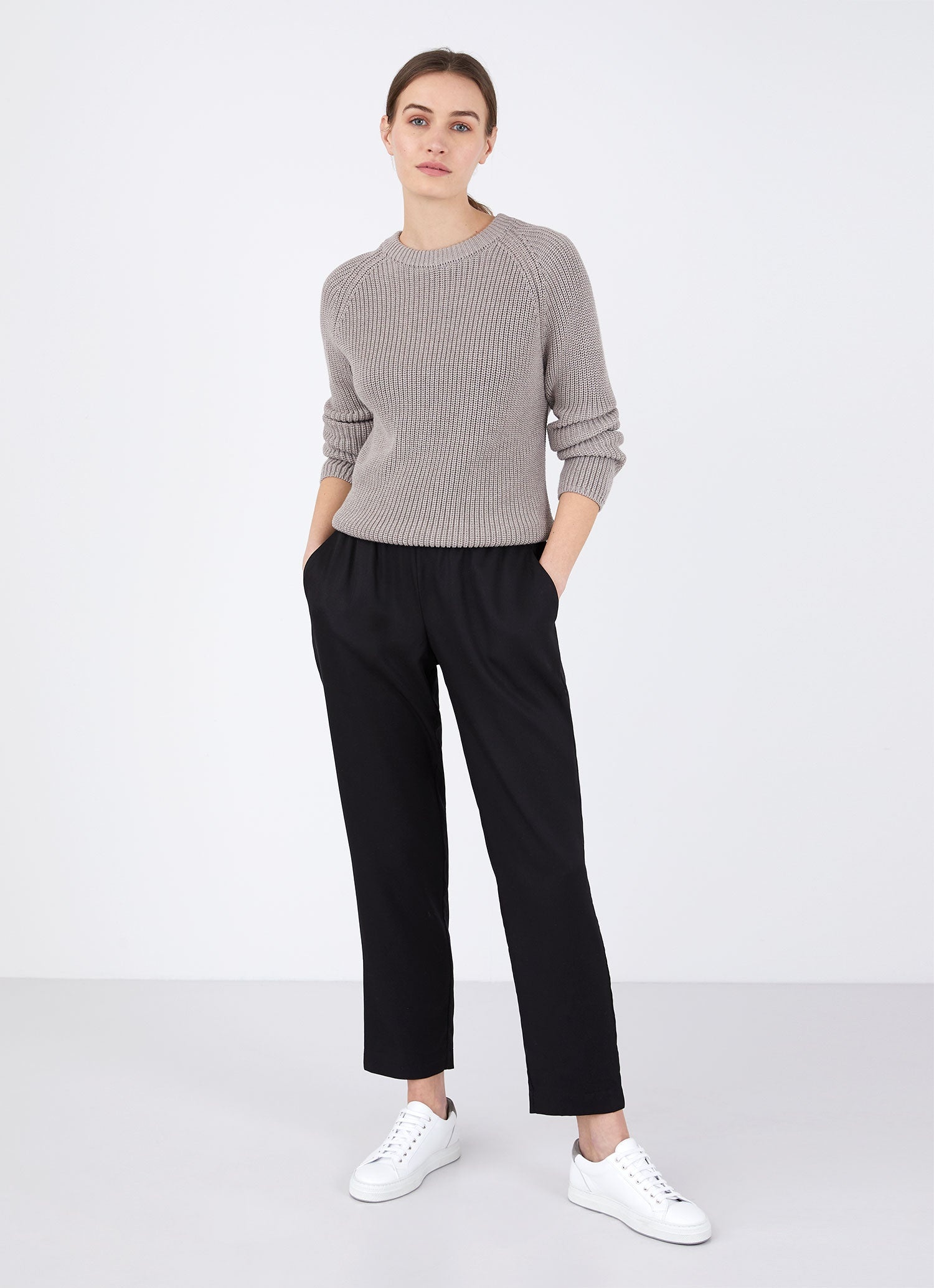 Cotton Boxy Crew Neck Jumper - 3