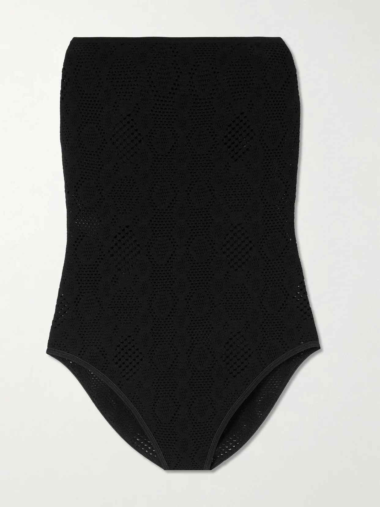 Strapless Pointelle-knit Bodysuit - 1
