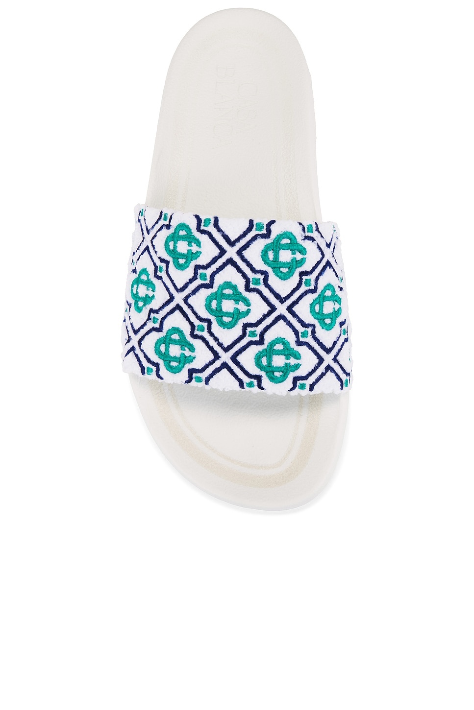 Womens Embroidered Terry Slider - 4