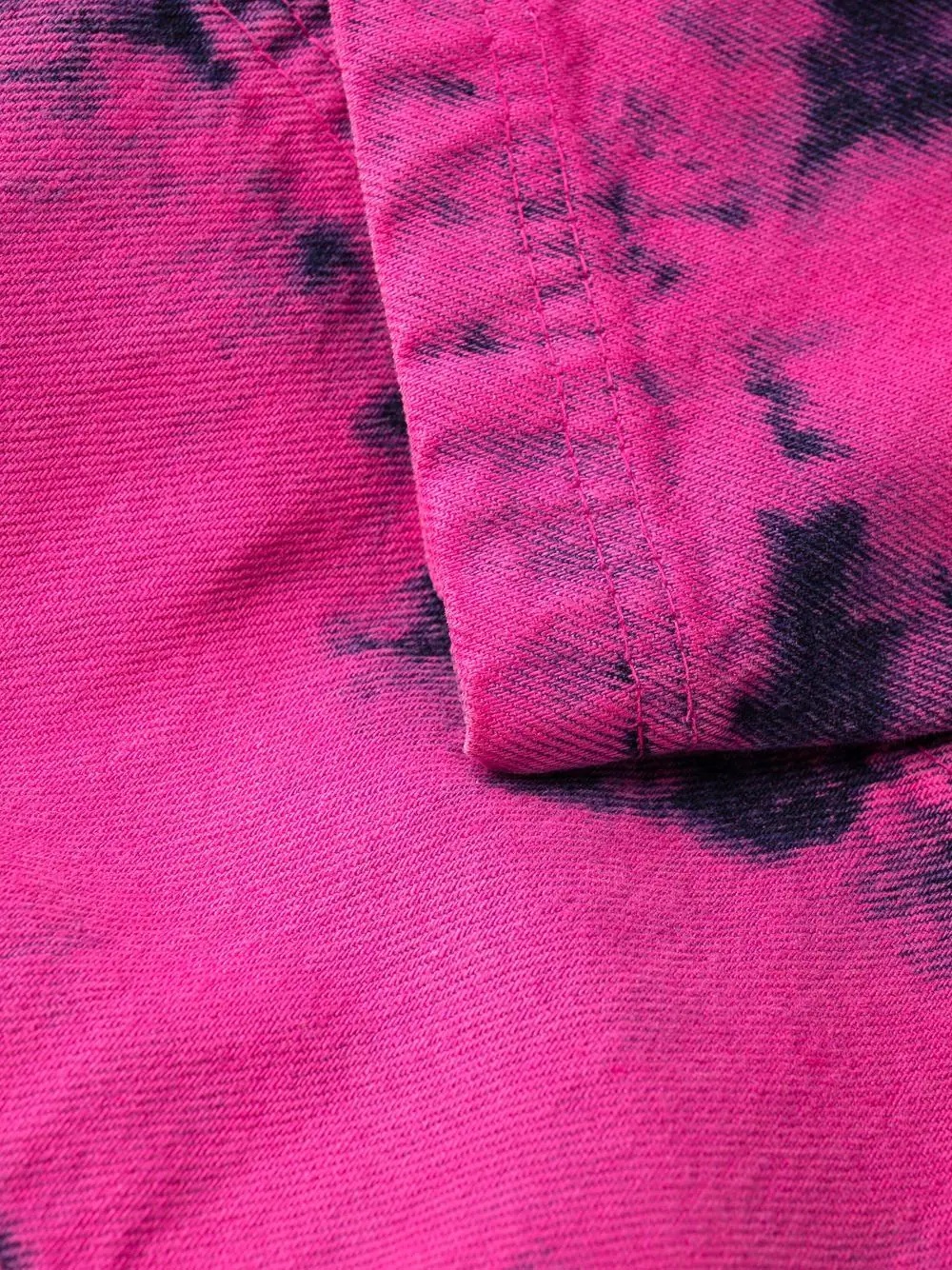 two-tone acid-wash jeans - 6