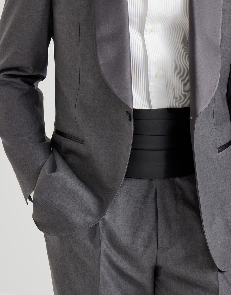 Silk and cotton satin cummerbund 3