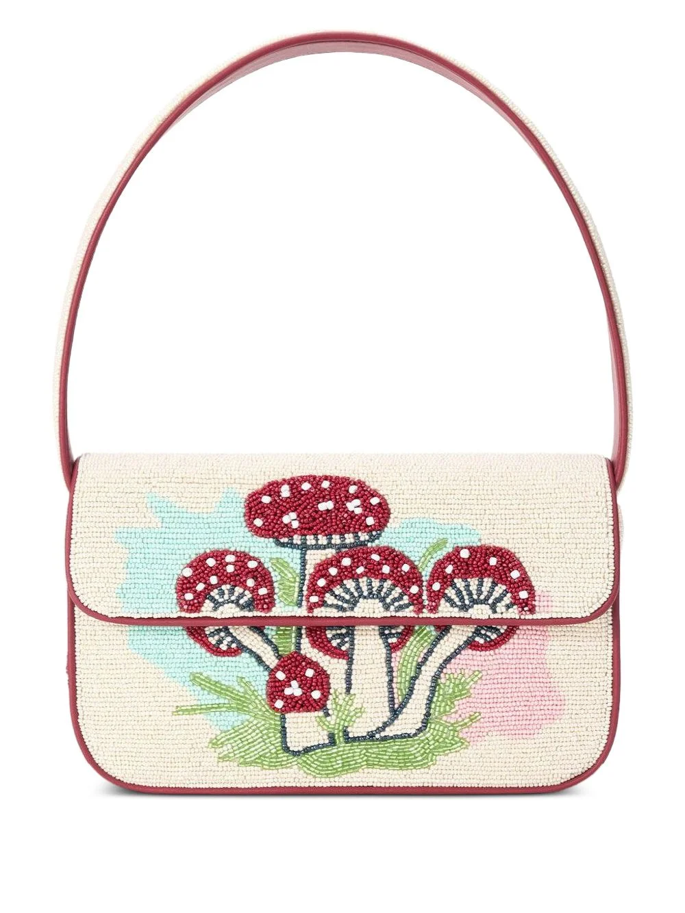 Tommy beaded mushroom tote bag - 1