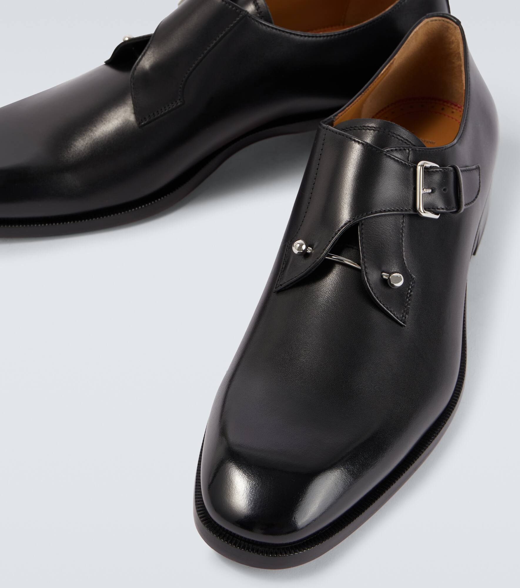 Chambelimonk leather monk strap shoes - 3
