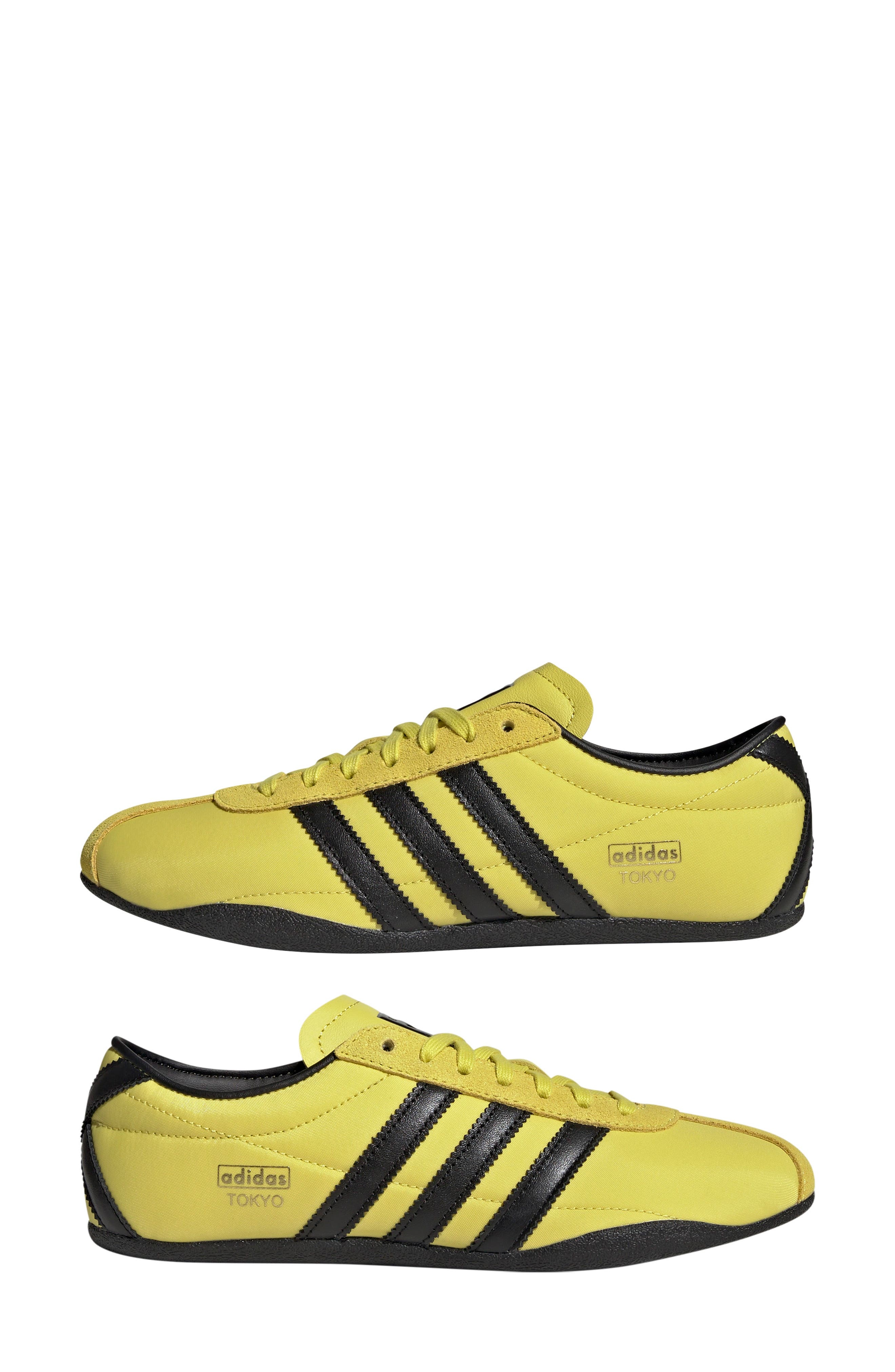 adidas Tokyo Low Top Suede Sneaker in Sulfur/Brown/Gold at Nordstrom - 9