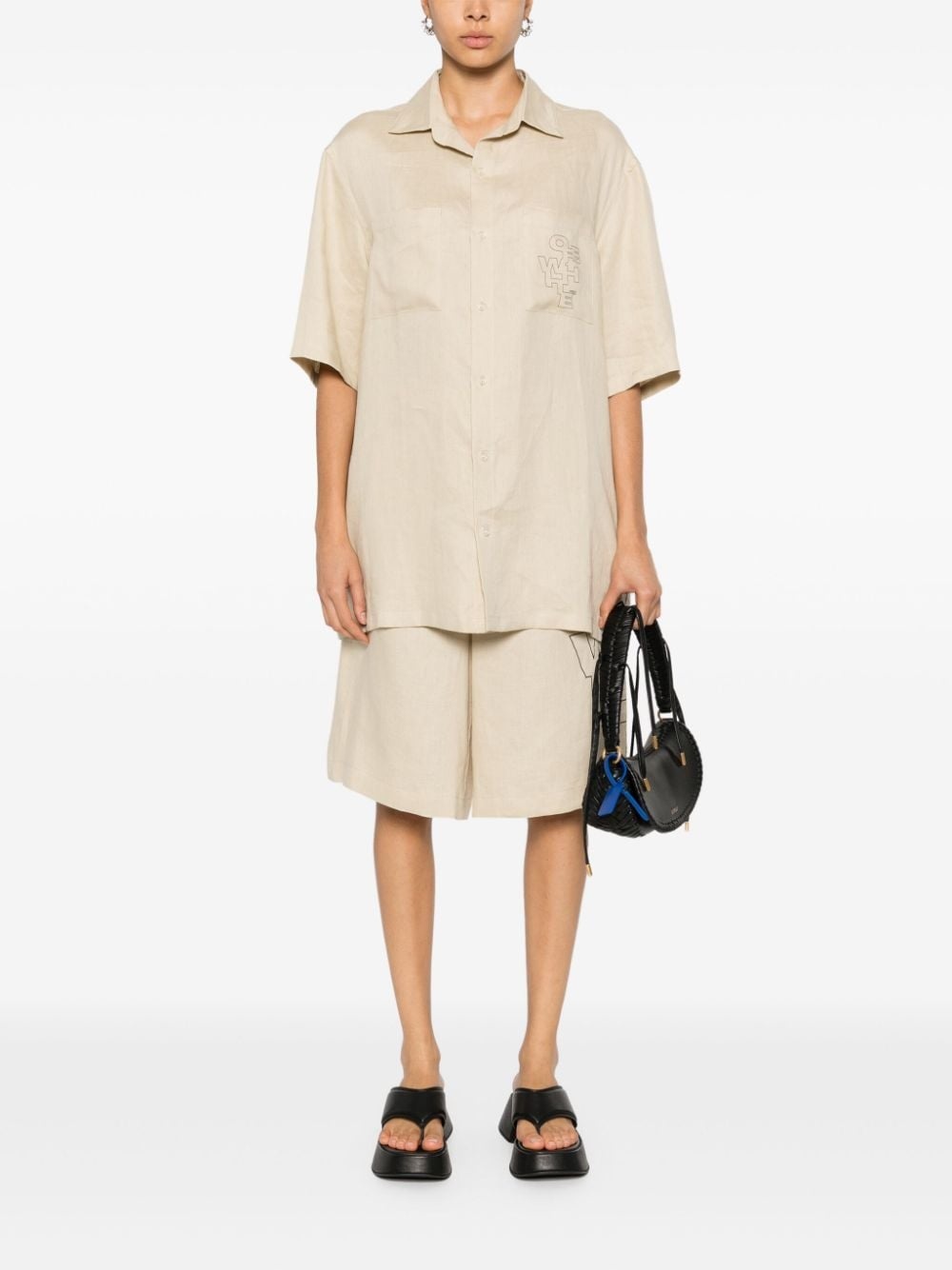 Outline Arrow linen shirt - 3