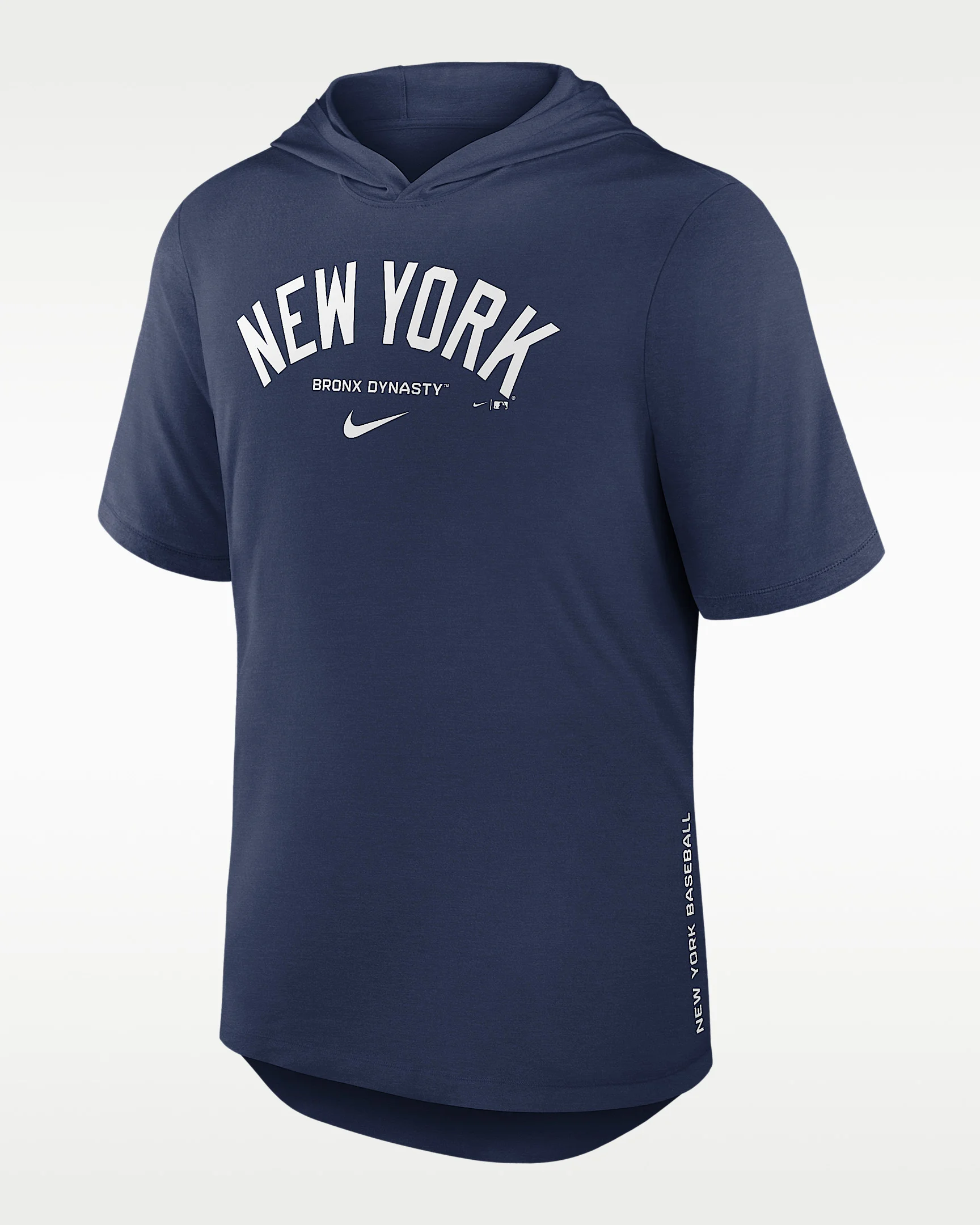 New York Yankees Arched Wordmark Men's Nike Dri-FIT MLB Hooded T-Shirt - 1