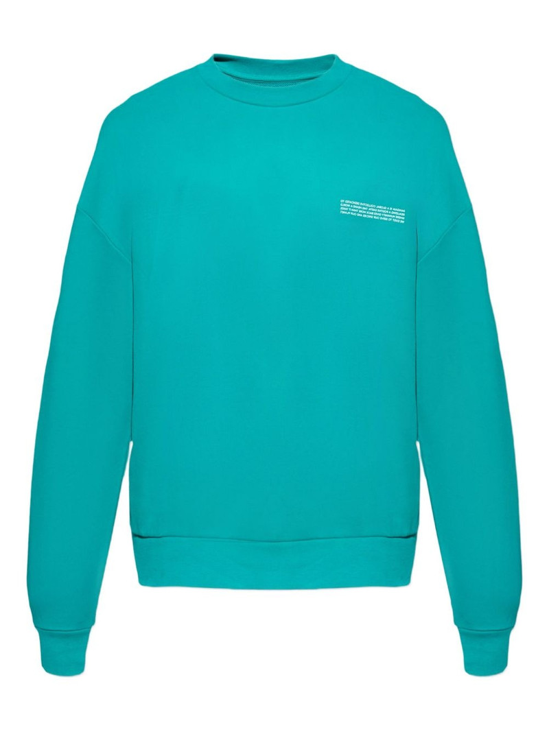 crew-neck organic cotton sweatshirt 1