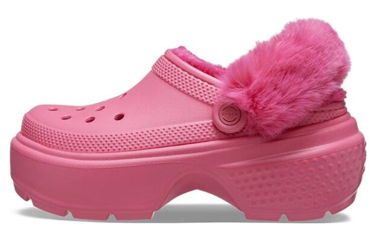 (WMNS) Crocs Stomp Lined Clog 'Hyper Pink' 208546-6VZ - 2