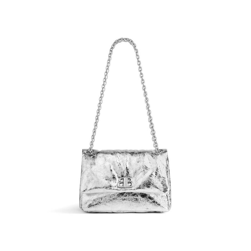Women's Monaco Mini Bag Metallized  in Silver 1