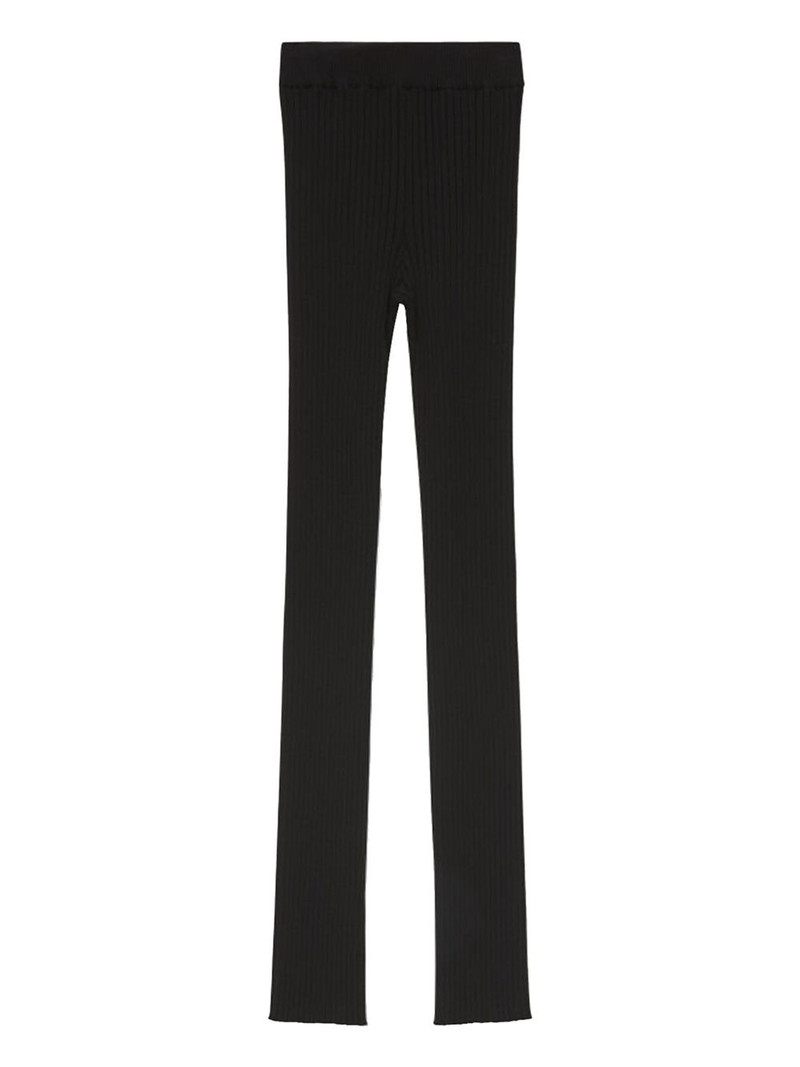ribbed-knit trousers 1