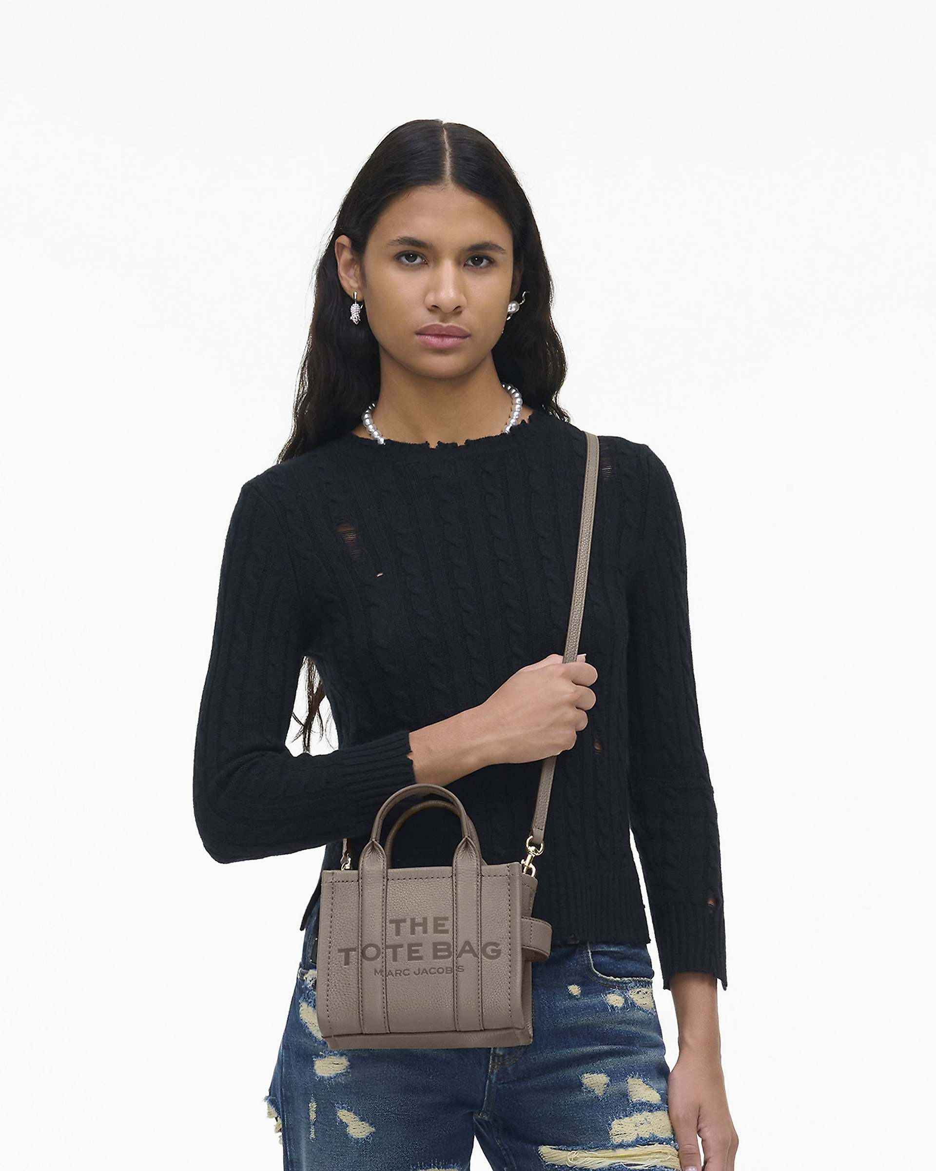 THE LEATHER CROSSBODY TOTE BAG - 2