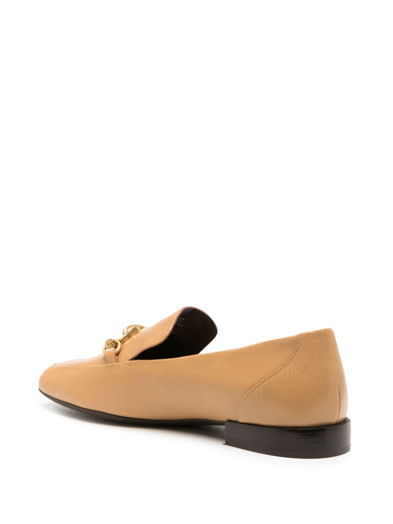 Jessa horse-head motif leather loafers 3