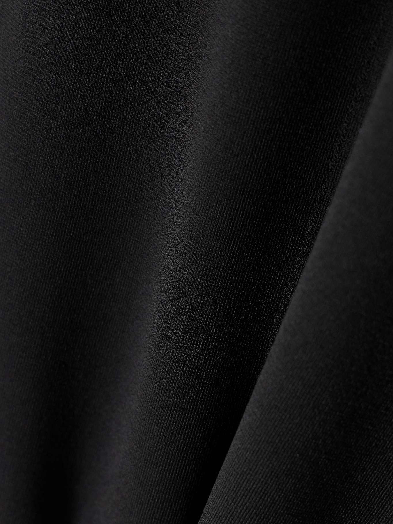 Off-the-shoulder paneled jersey top Black - 5