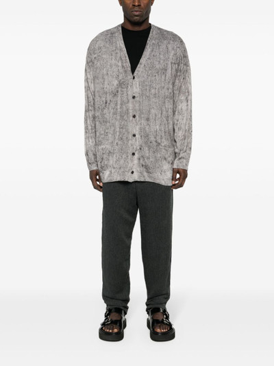 Yohji Yamamoto twill cotton trousers outlook