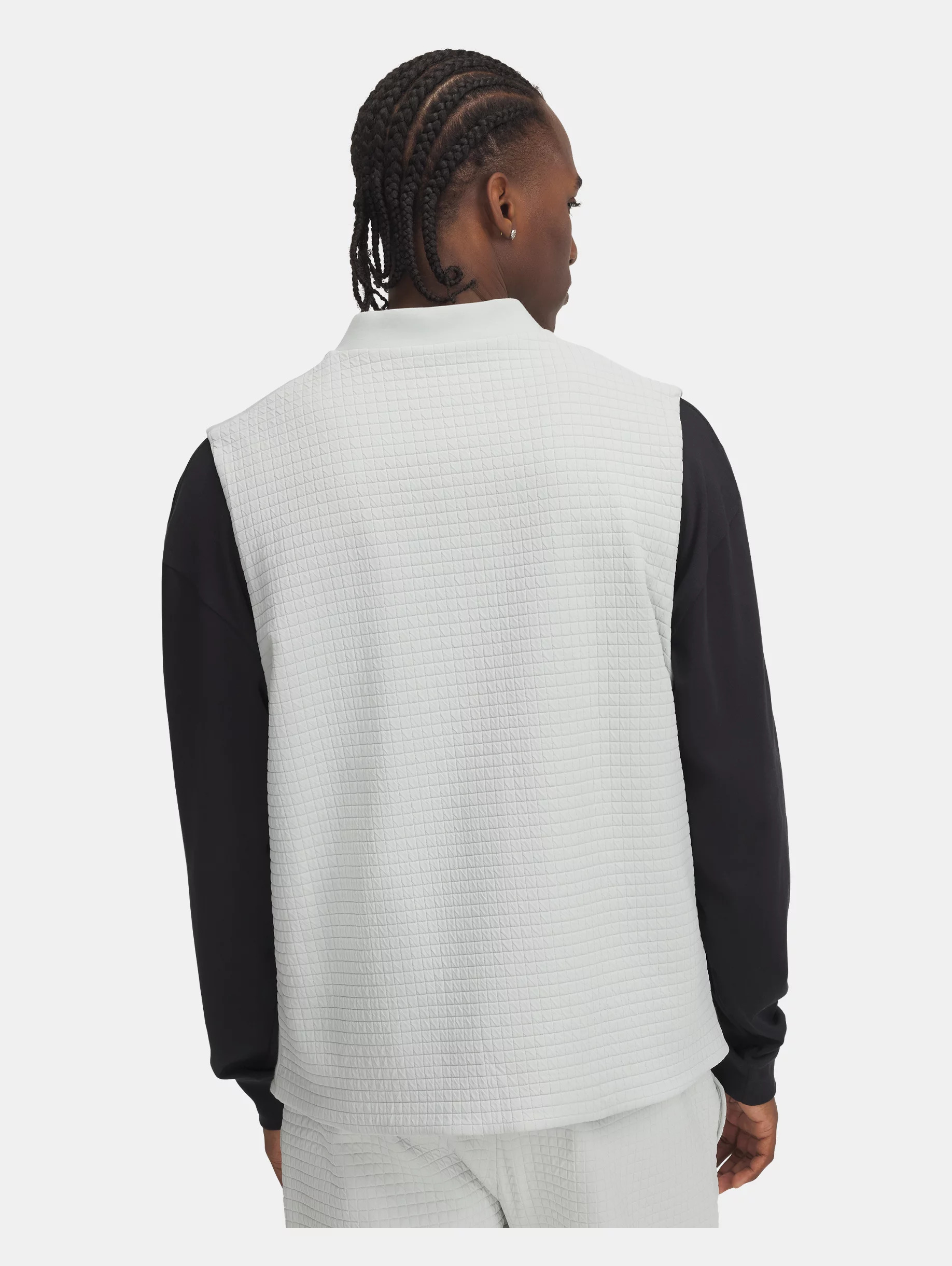 Men's UA Unstoppable Fleece Grid Vest - 2