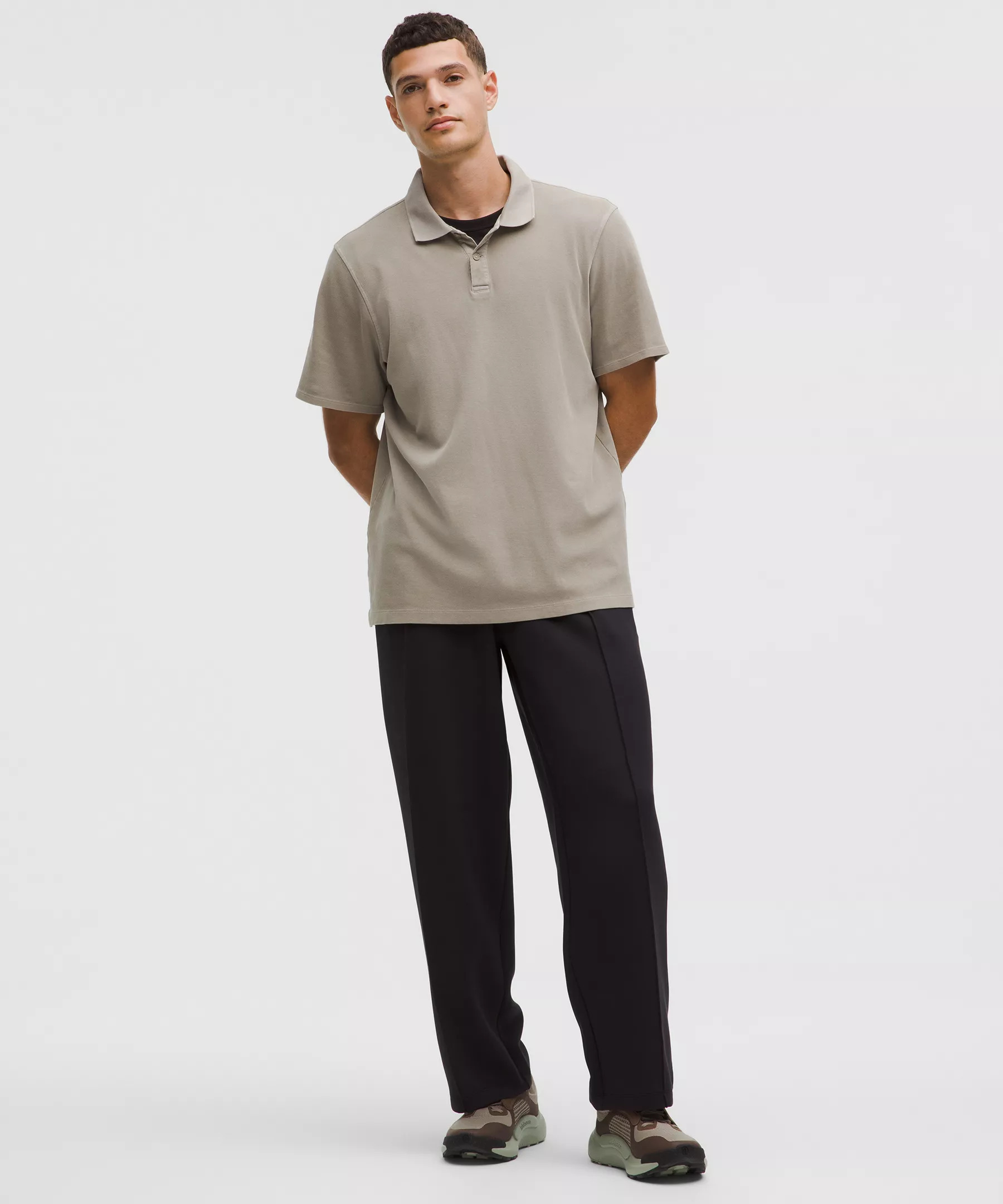 Cotton Pique Short-Sleeve Polo Shirt - 2