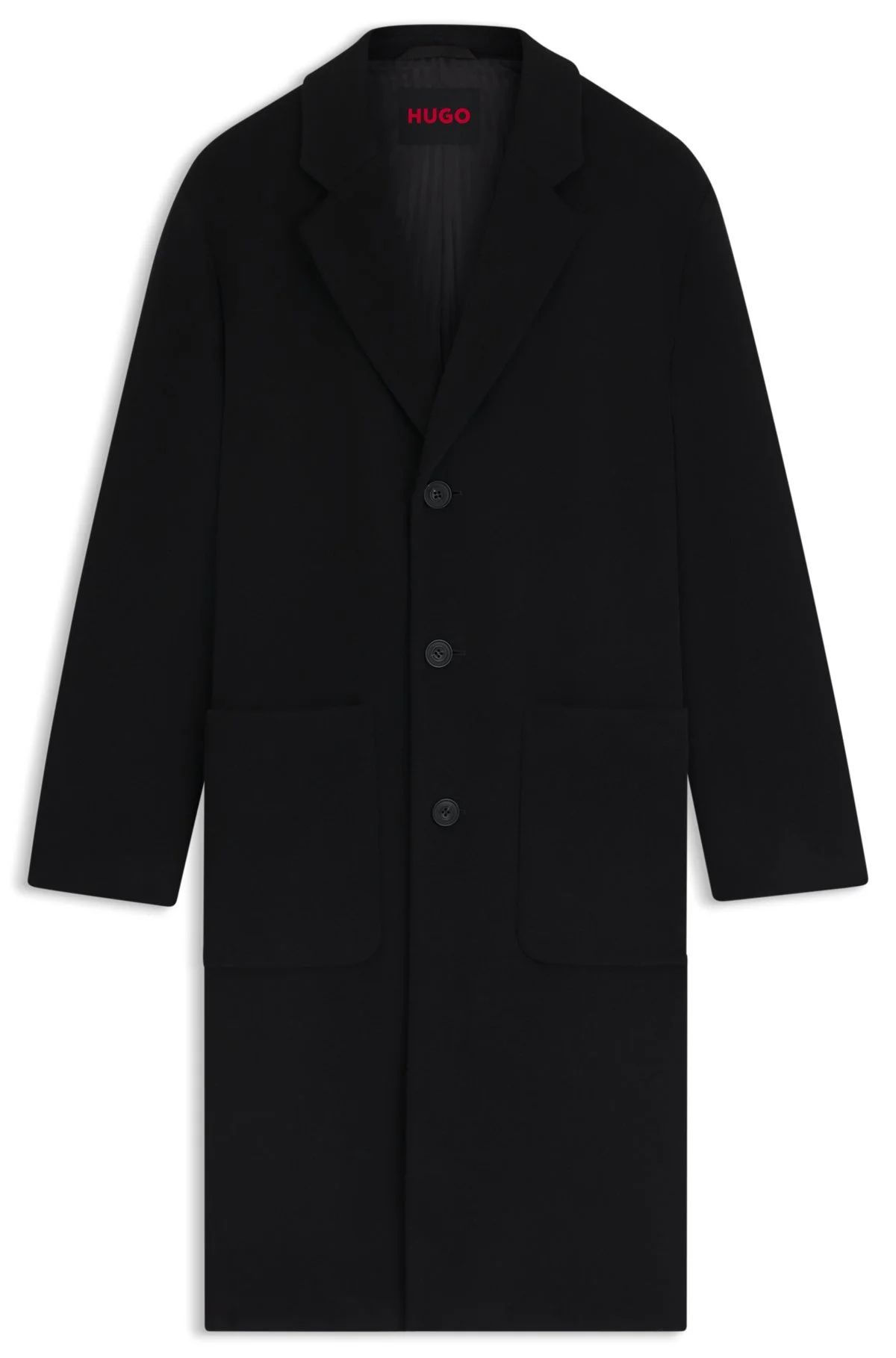 REGULAR-FIT COAT IN A WOOL BLEND - 1