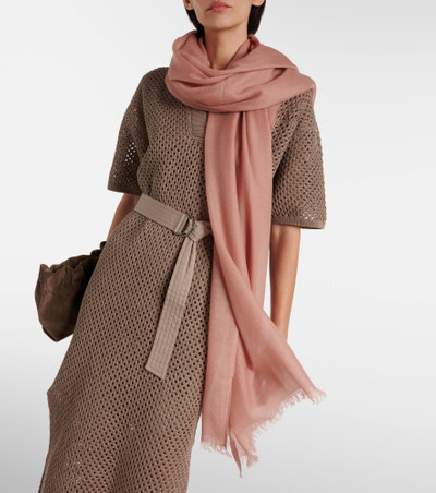 Brunello Cucinelli Cashmere and silk scarf outlook