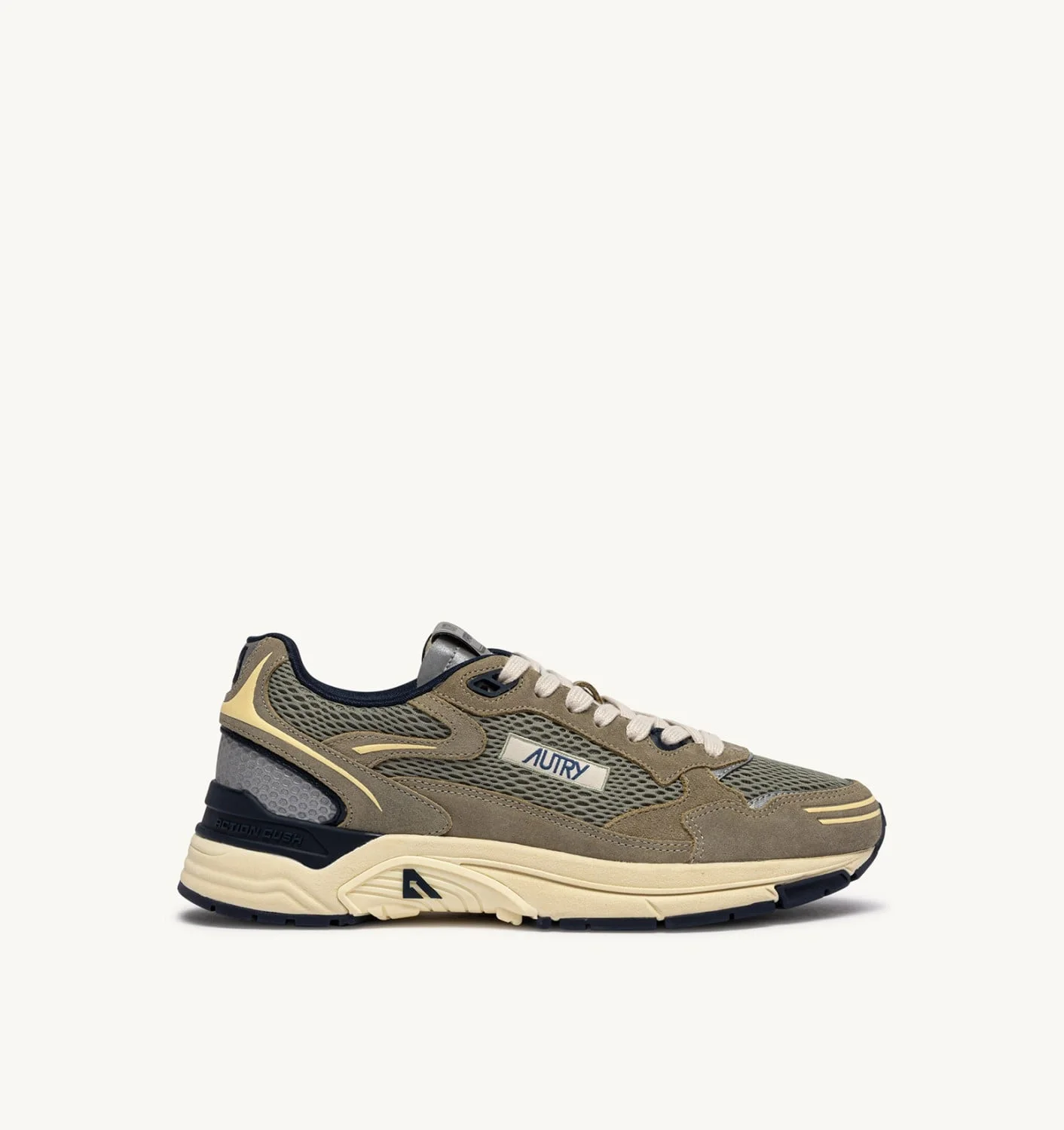 HYPERWAY SNEAKERS IN SILVER SAGE AND SPA BLUE SUEDE AND MESH - 1