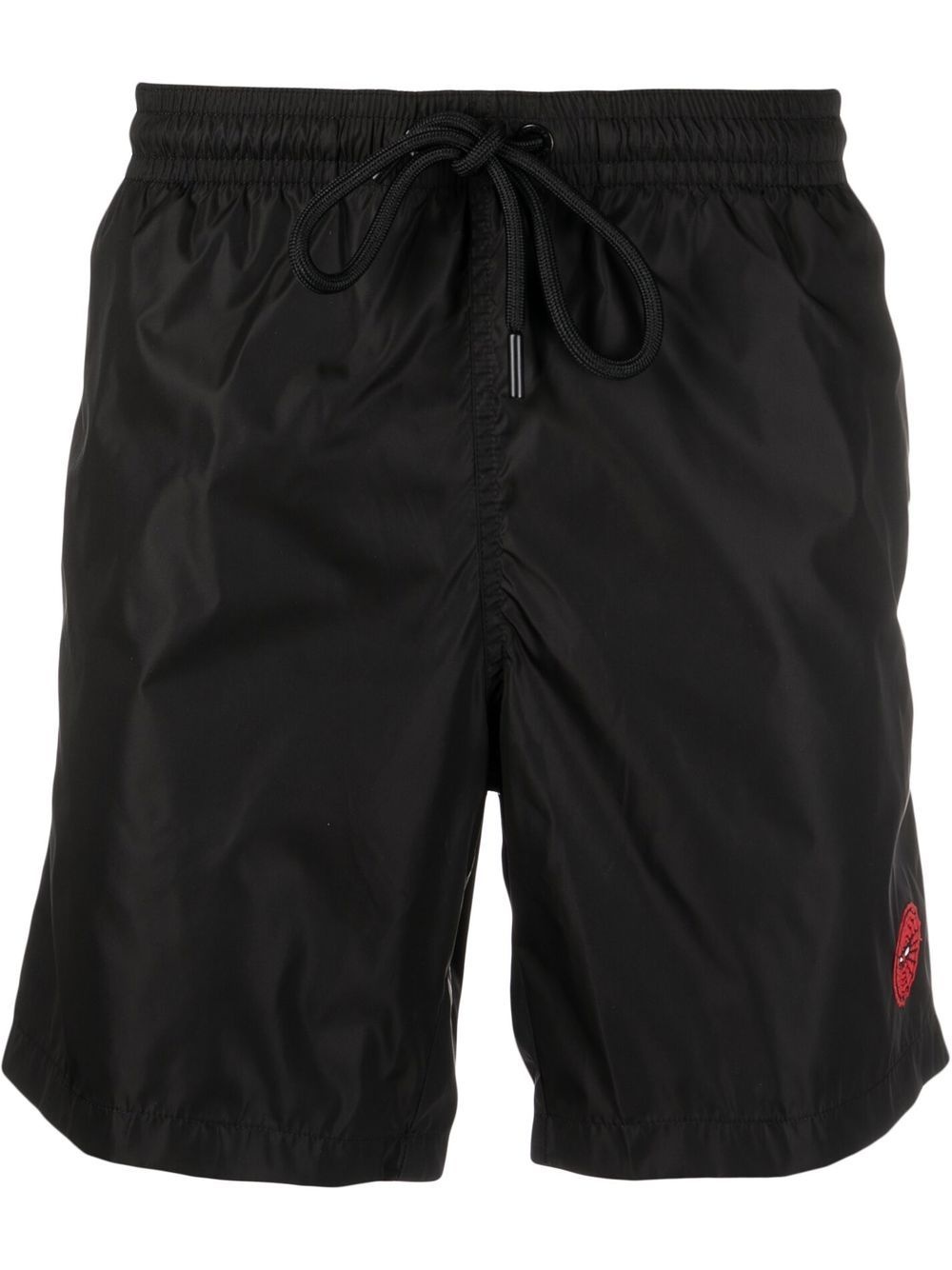 x Spiderman logo patch swim shorts - 1