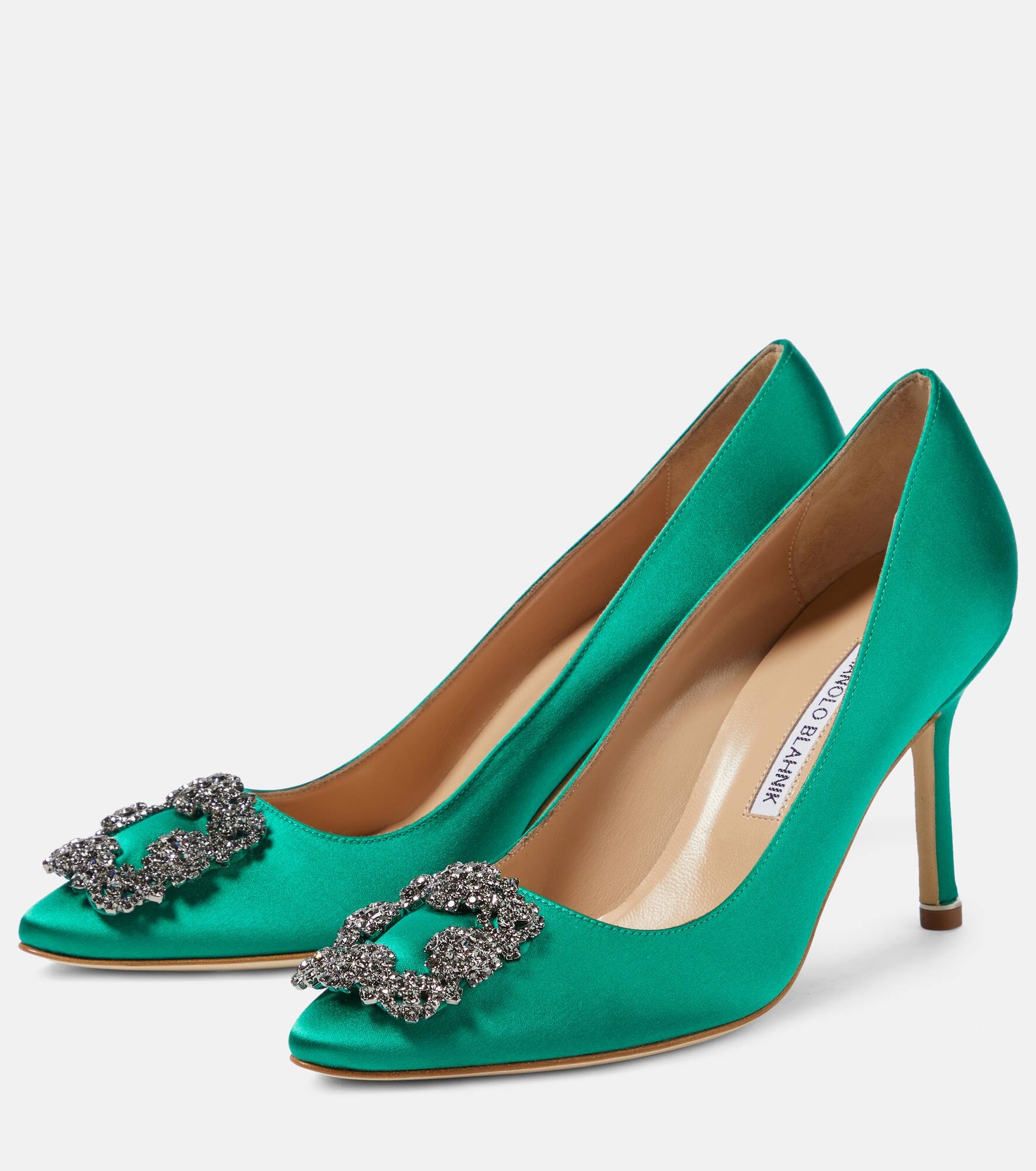 Hangisi embellished satin pumps - 5