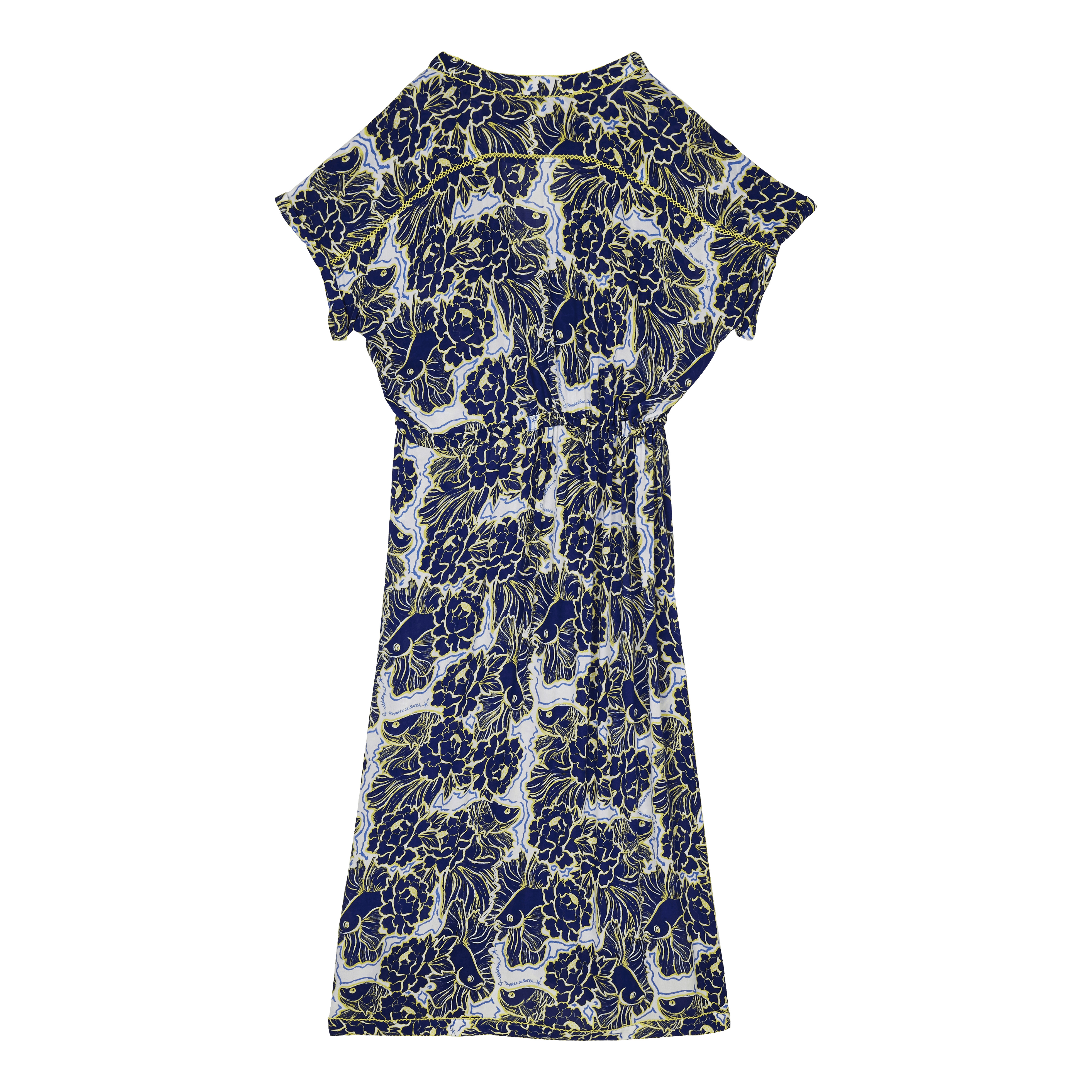 Women Maxi Dress Hidden Fishes - Vilebrequin x Poupette St Barth - 2