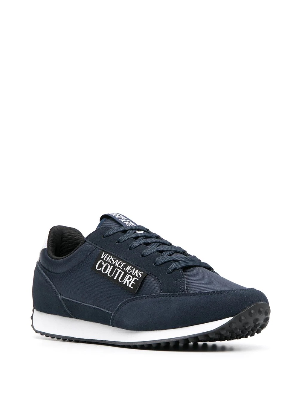 logo-patch low top trainers - 2