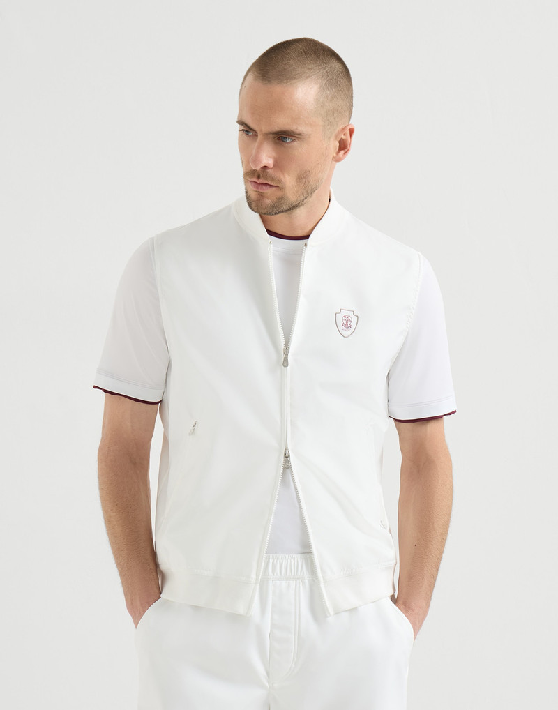 Nylon vest with logo 2
