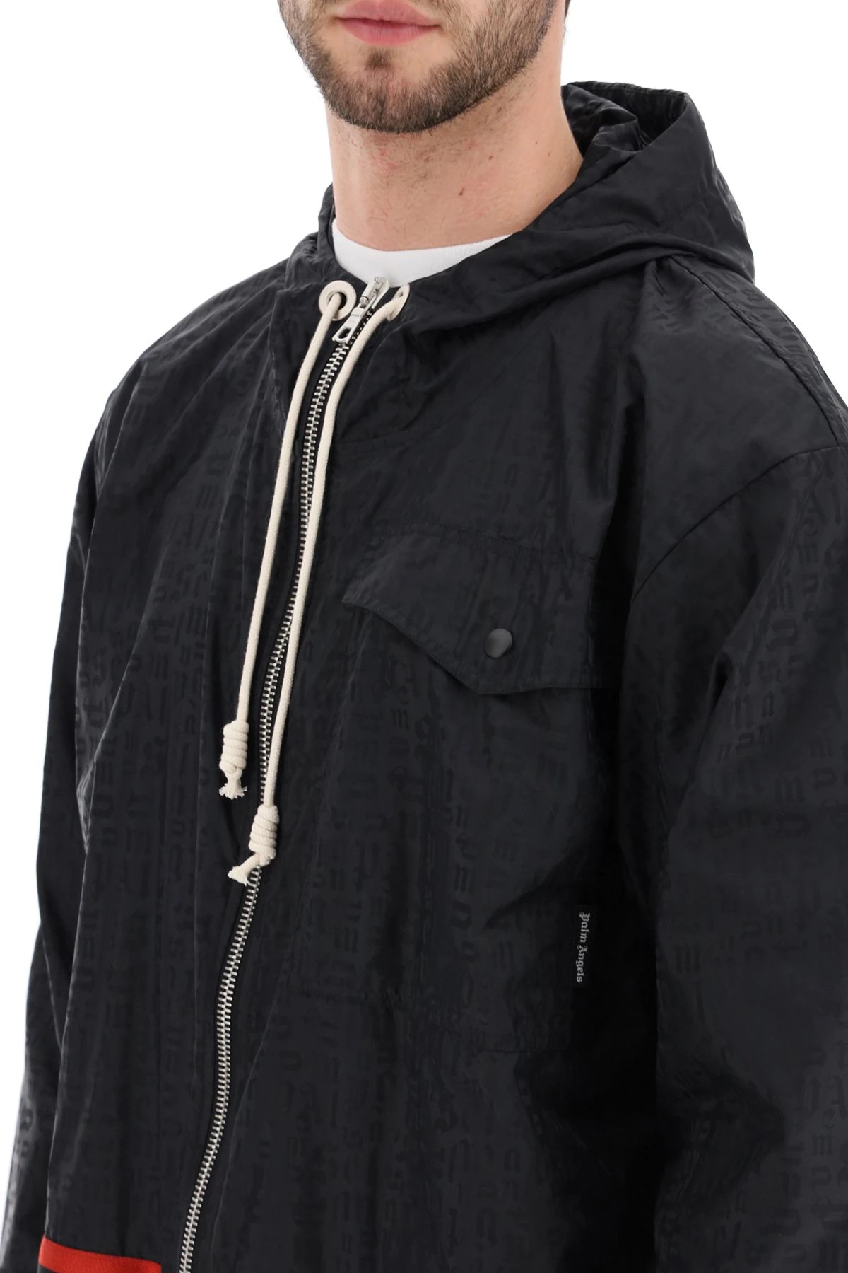 WINDBREAKER JACKET IN MONOGRAM NYLON - 5