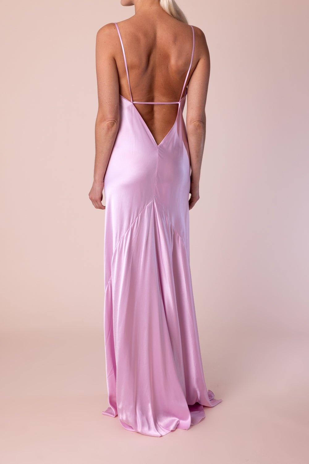 Low Back Cami Floor Length Dress - 3