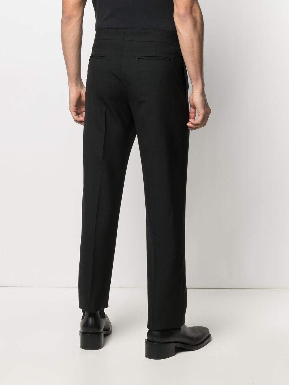 Clean straight-leg trousers - 4