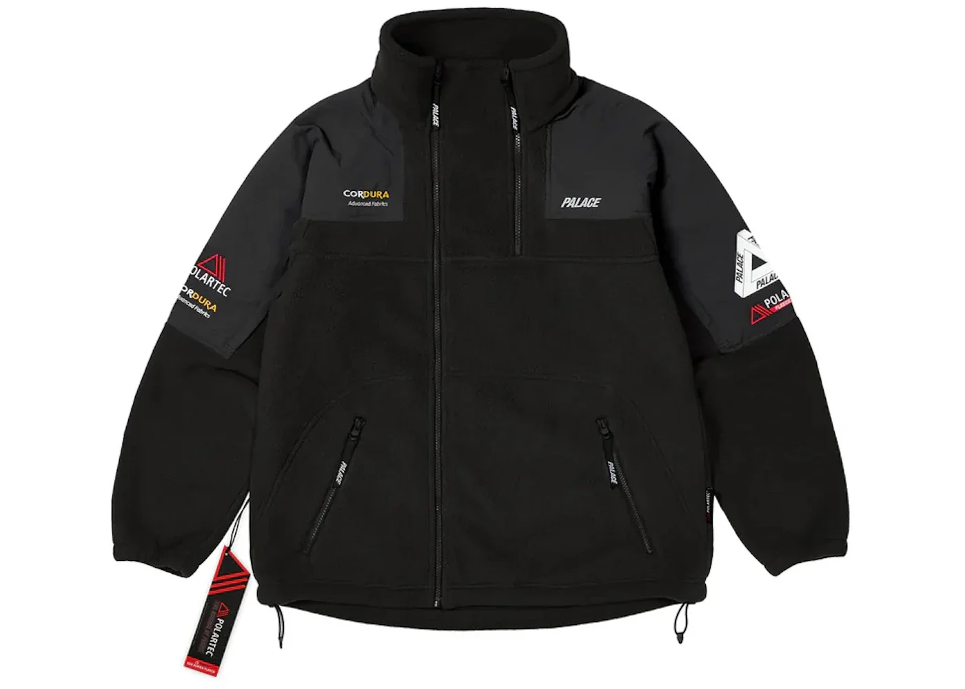 Palace Polartec Double Zip Funnel Black - 1