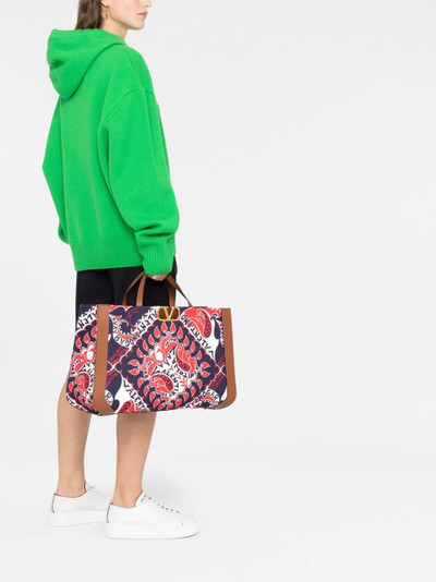 Valentino VLogo Signature bandana-print tote bag outlook