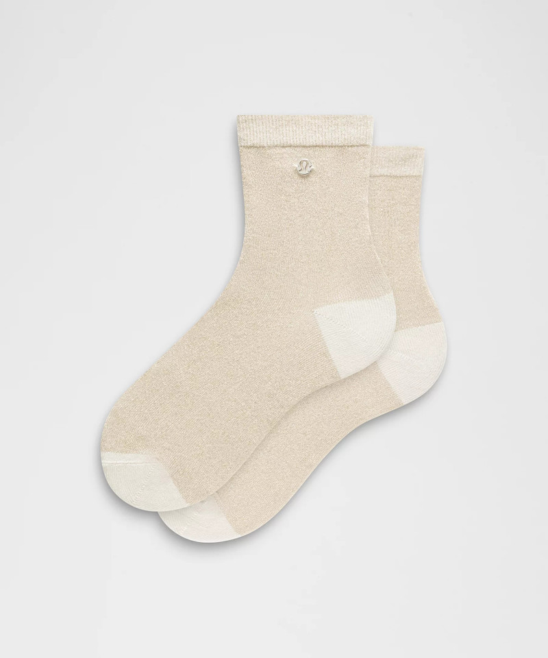 Unisex Glitter Quarter Socks 1