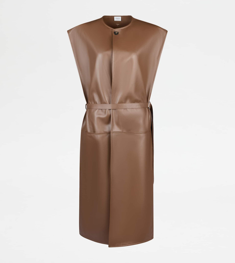 DRESS IN LEATHER - BROWN 1