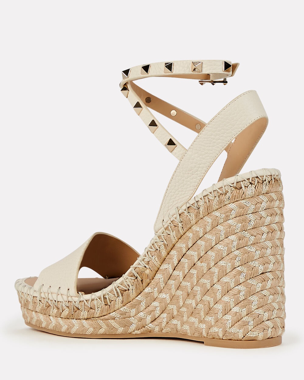 Rockstud Espadrille Wedge Sandals - 3