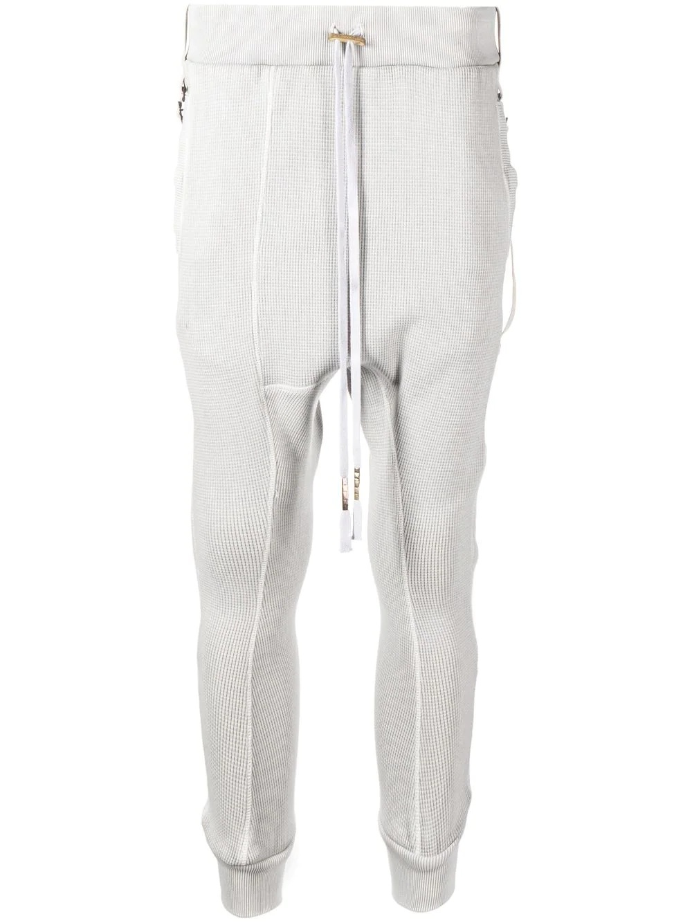 crop-crotch detail track pants - 1