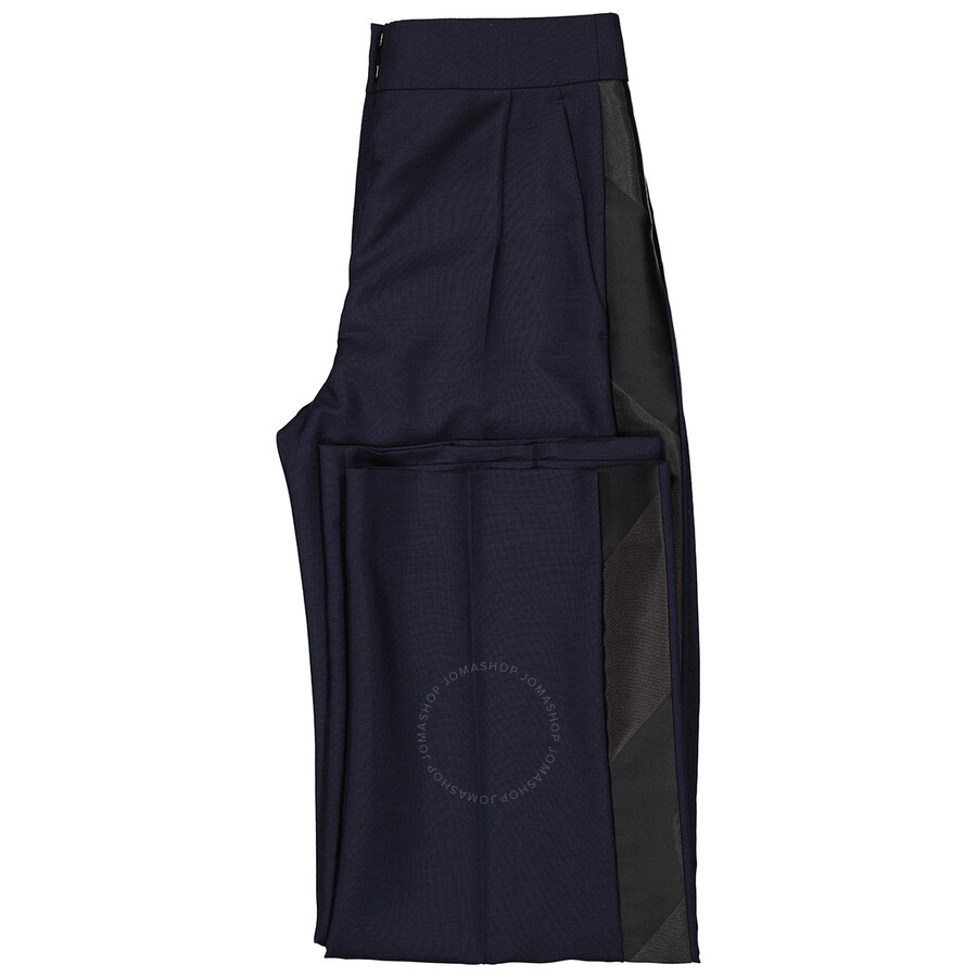 Burberry Ladies Dark Navy Wide Leg Jane Trousers - 2