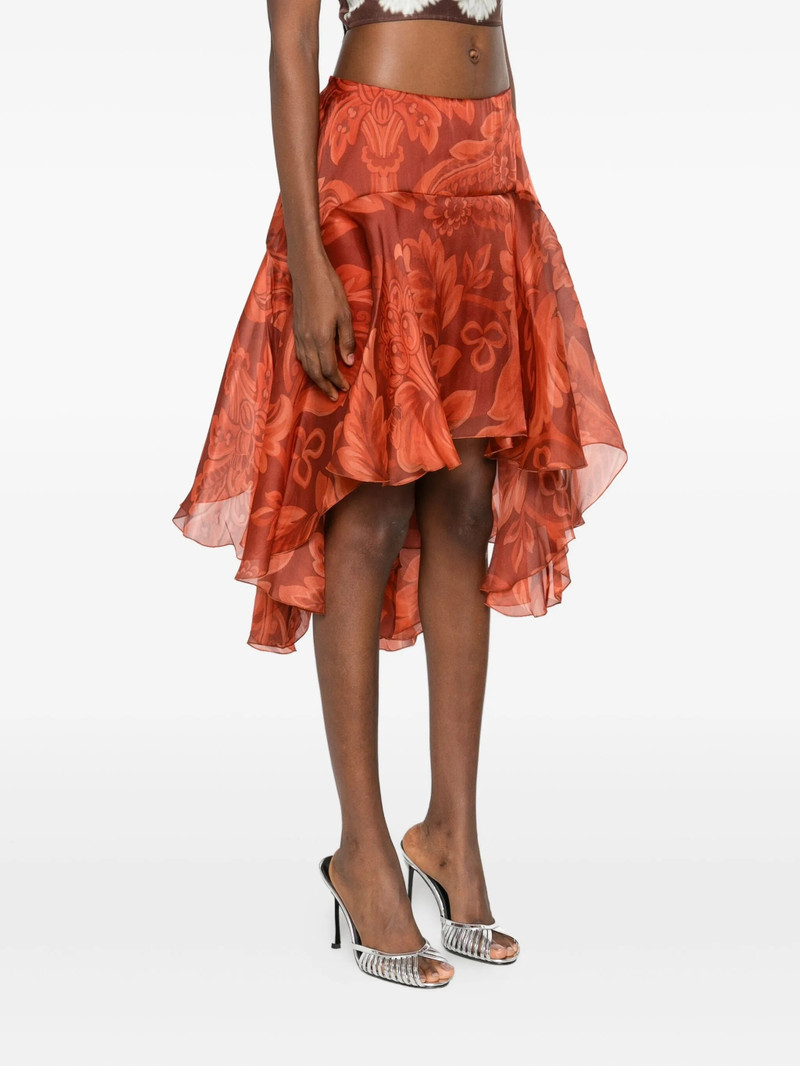 Etro Etro Floral-print Ruffled Skirt outlook