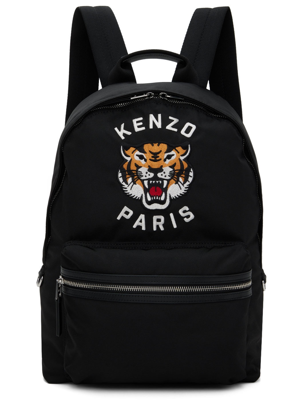 Black Kenzo Paris 'KENZO Varsity' Embroidered Backpack - 1