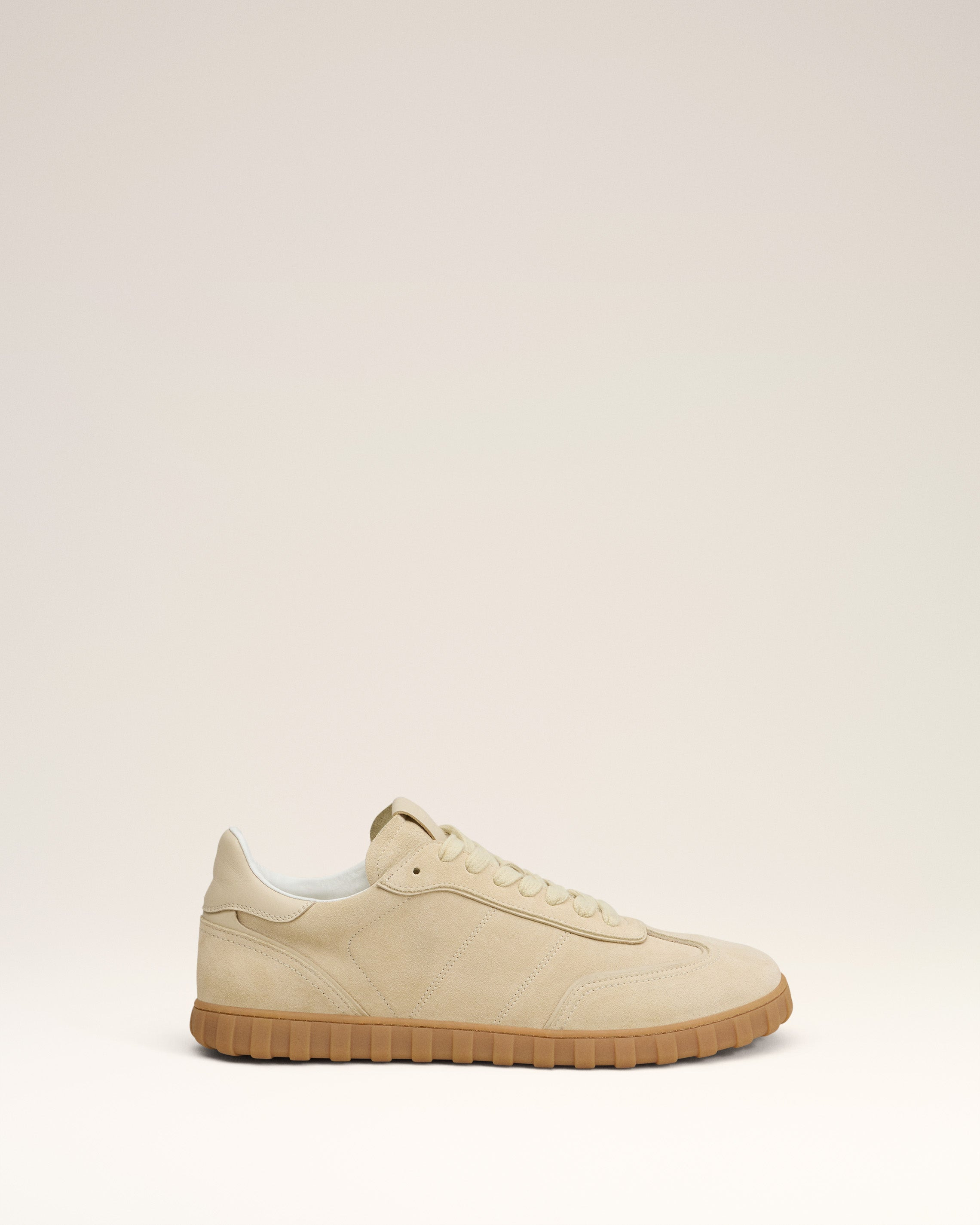 YELLOW LEATHER LOW TOP STEP SNEAKERS - 5