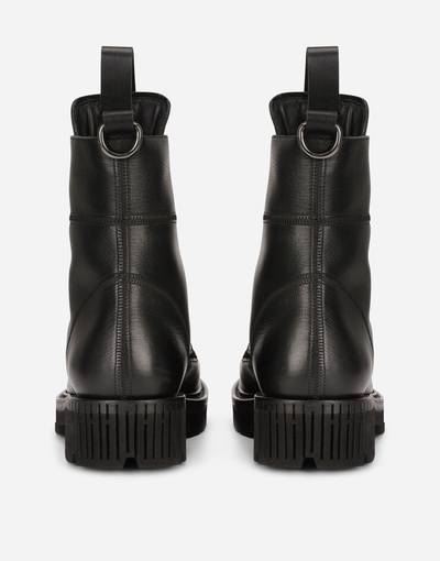 Dolce & Gabbana Boarded calfskin boots with extra-light sole outlook