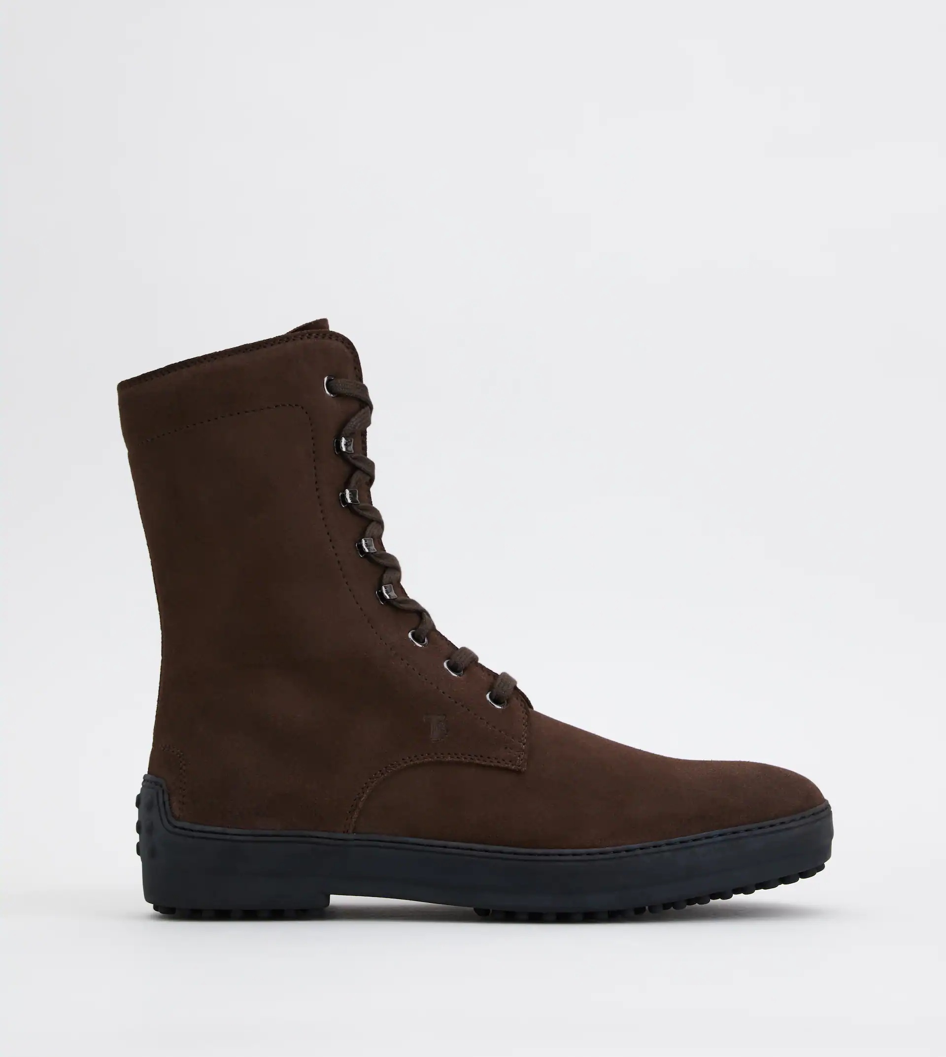 WINTER GOMMINO ANKLE BOOTS IN SUEDE - BROWN - 1