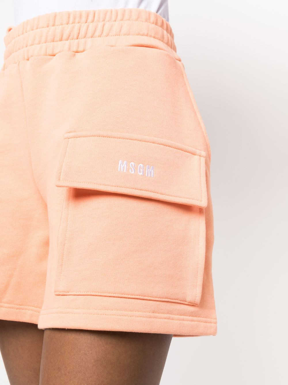 jersey-knit mini shorts - 5