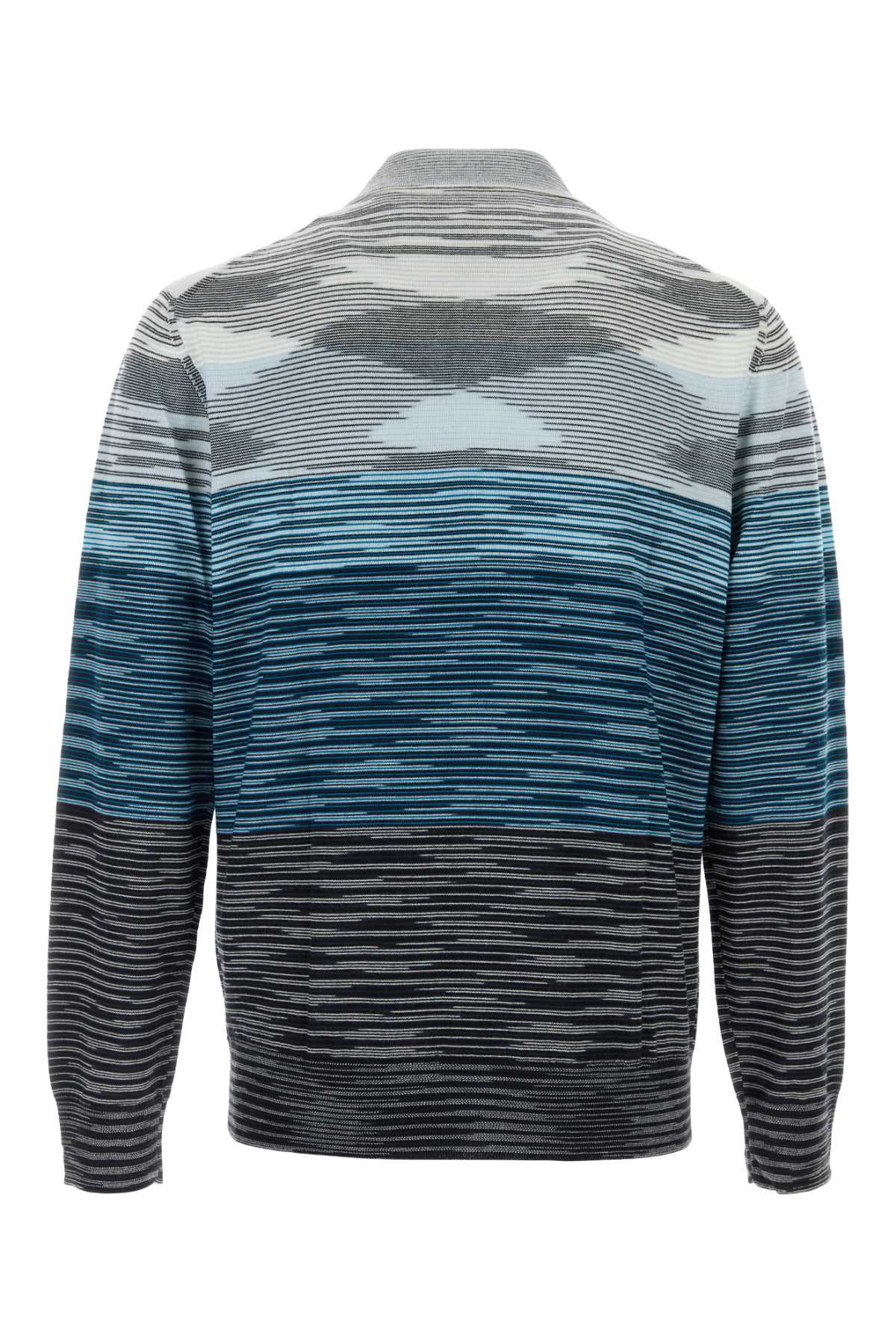 Missoni Men Embroidered Wool Polo Shirt - 2