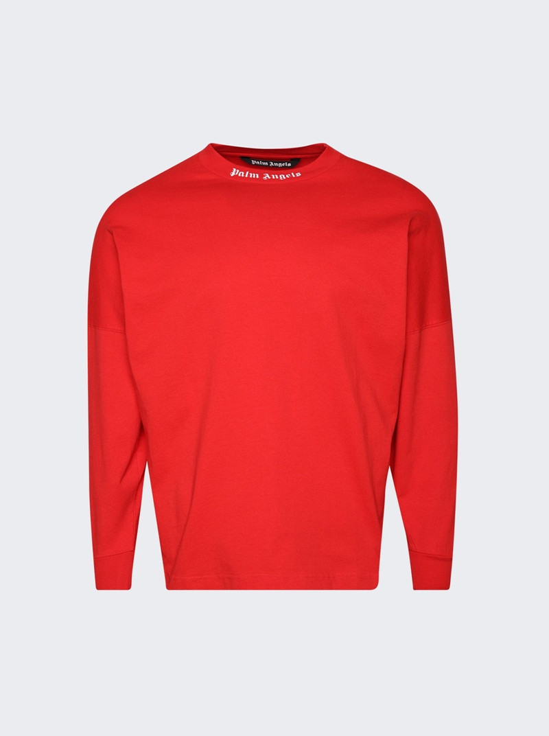 Long Sleeve Classic Logo Over T-Shirt Red - 1