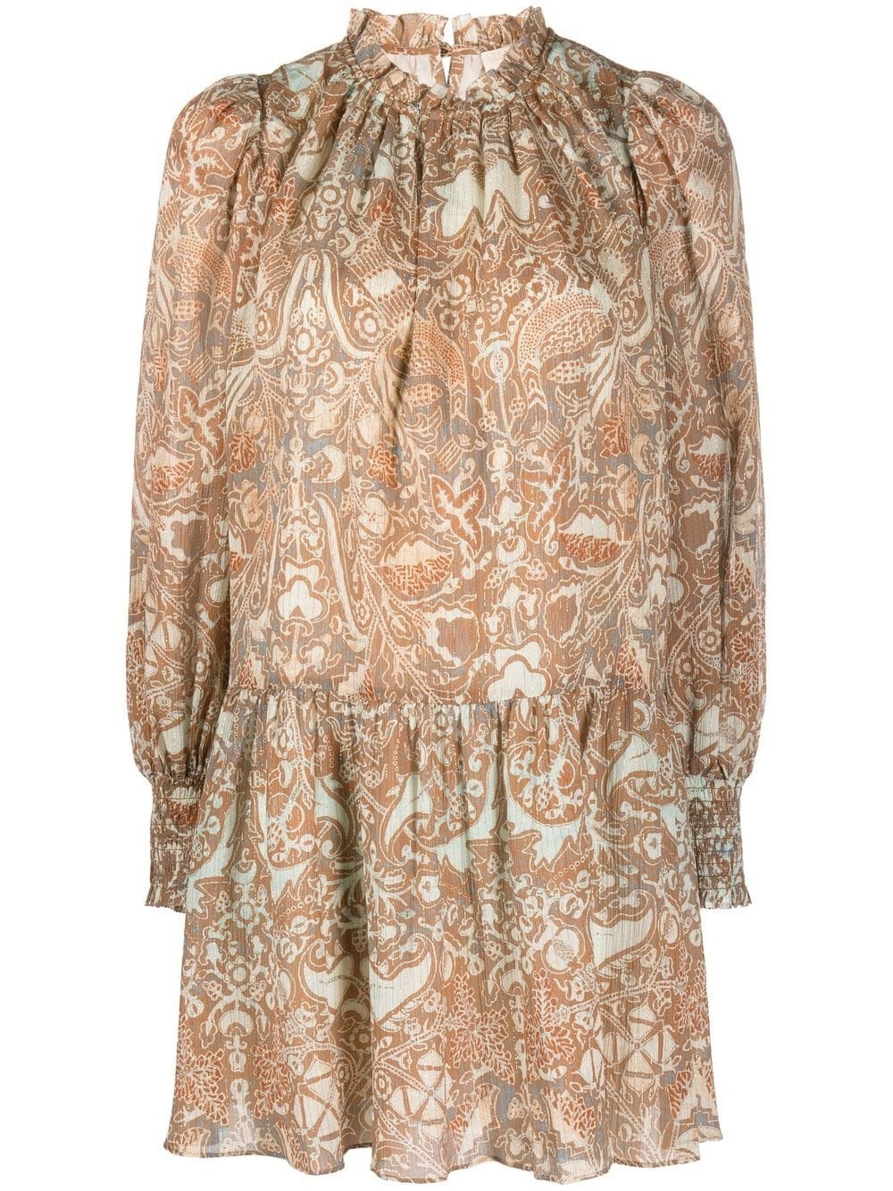 floral-print minidress - 1
