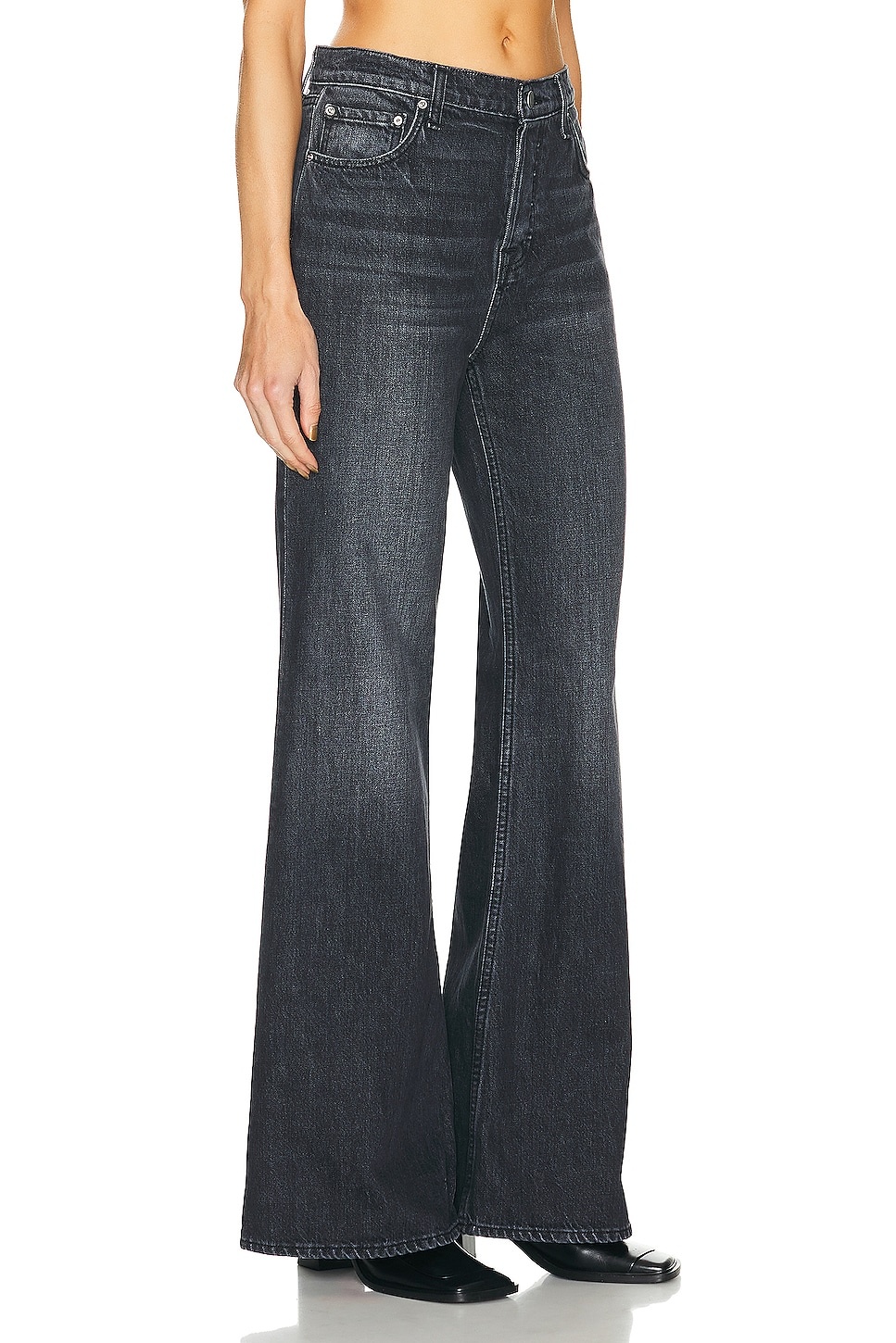 Jade Low Rise Relaxed Flare - 2